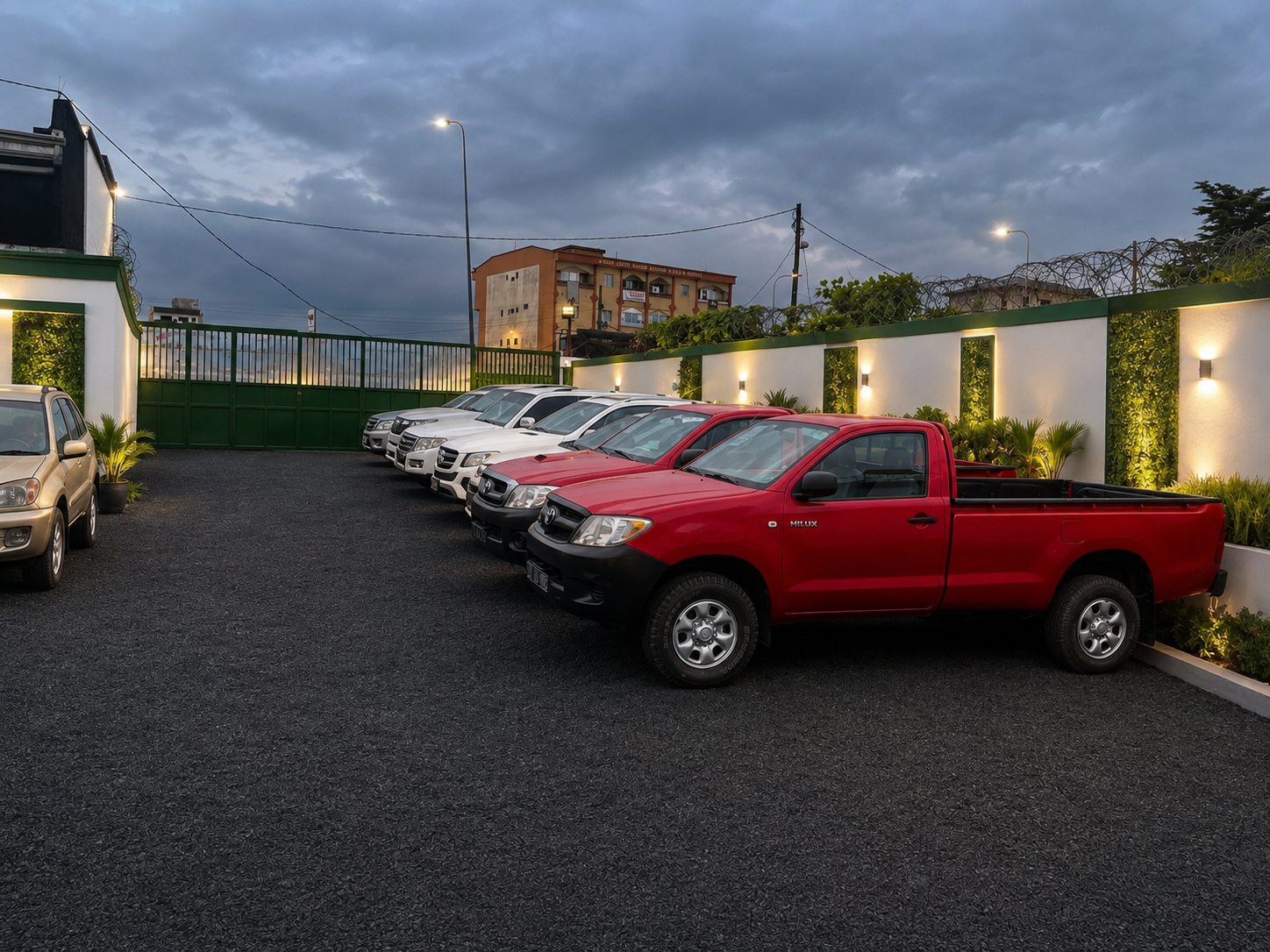 Kamer Group company yard and vehicles